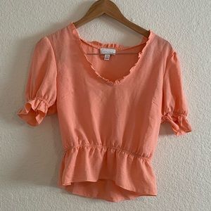 Topshop Short Sleeve Blouse
